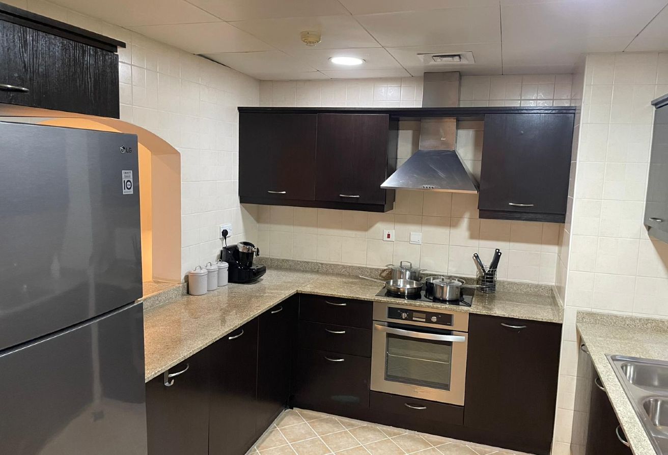 Furnished 1BR+Office | Side Sea View |Porto Arabia