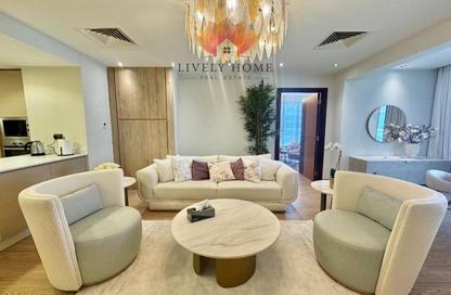 Apartment - 1 - 1 for rent in Lusail Marina Heights - Marina District - Lusail