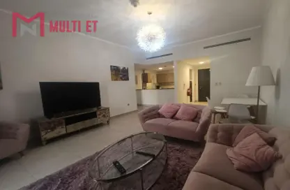 شقة - غرفة نوم - 2 حمامات للايجار في برج سيف لوسيل 1 - سيف لوسيل - مدينة اللسيل - الوسيل