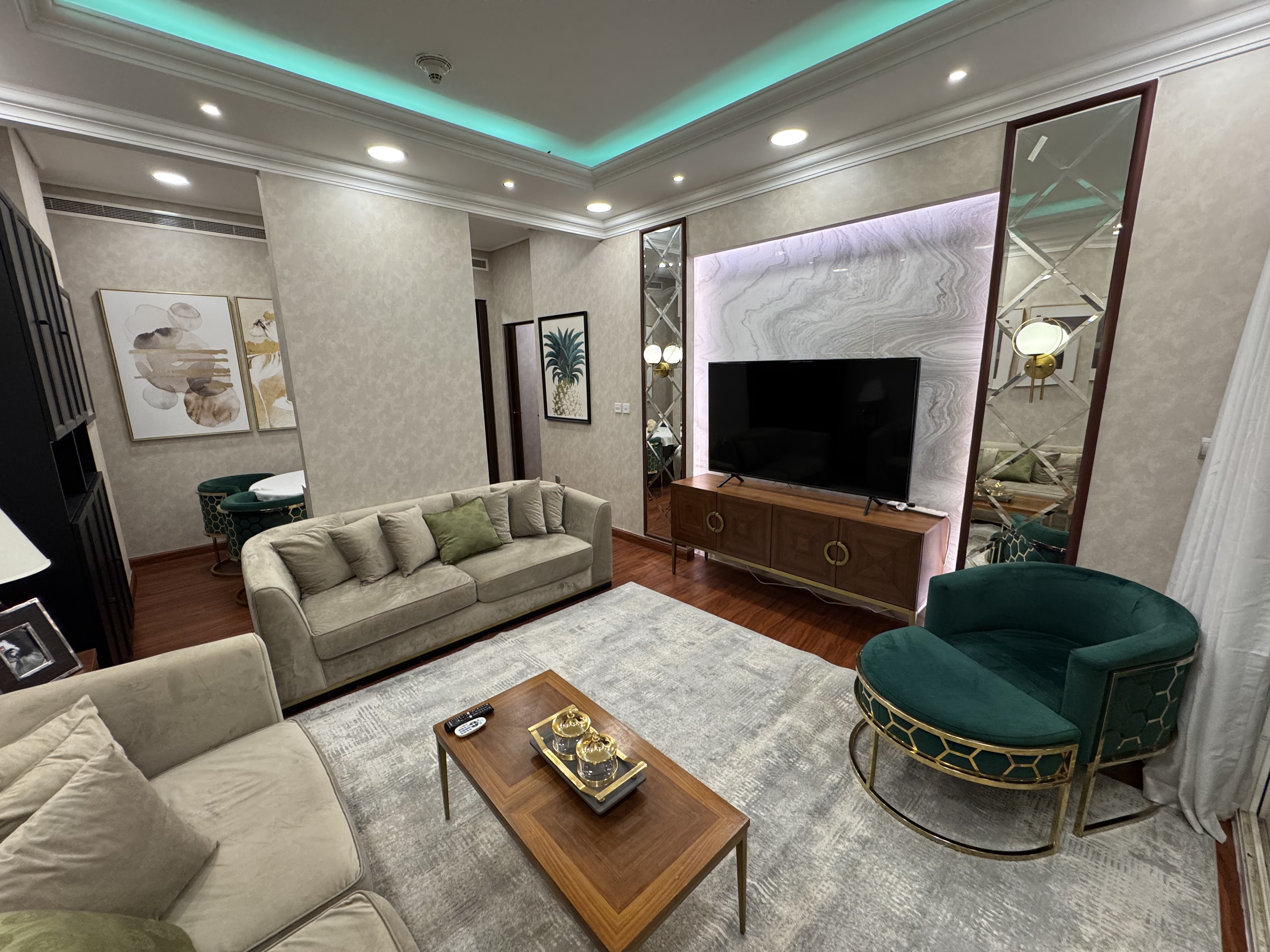 LUXURY 2BHK+MAID ROOM BRAND NEW FURNITURE +BALCONY