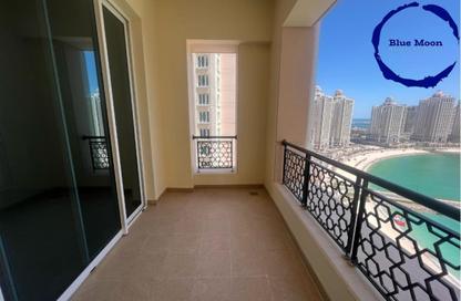 Apartment - 2 Bedrooms - 3 Bathrooms for rent in Viva East - Viva Bahriyah - The Pearl Island - Doha