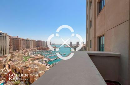 Apartment - 1 Bedroom - 2 Bathrooms for rent in West Porto Drive - Porto Arabia - The Pearl Island - Doha