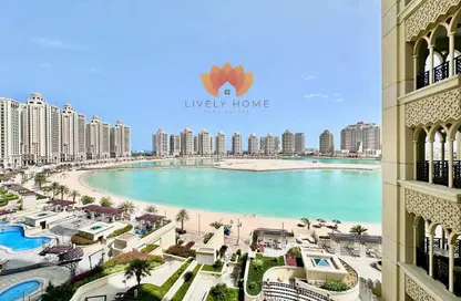 Apartment - 1 Bedroom - 2 Bathrooms for rent in Viva West - Viva Bahriyah - The Pearl Island - Doha