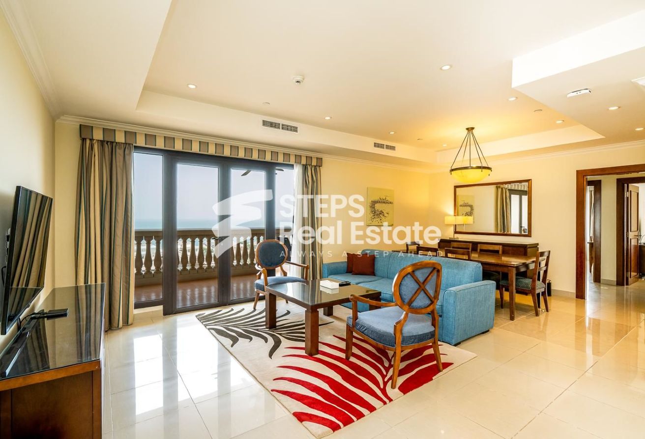 Furnished 1 BHK Flat in The Pearl with Balcony