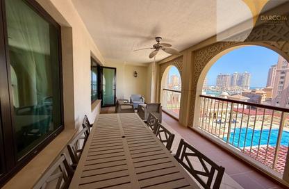 Apartment - 1 Bedroom - 2 Bathrooms for rent in East Porto Drive - Porto Arabia - The Pearl Island - Doha Apartment - 1 Bedroom - 2 Bathrooms for rent in East Porto Drive - Porto Arabia - The Pearl Island - Doha