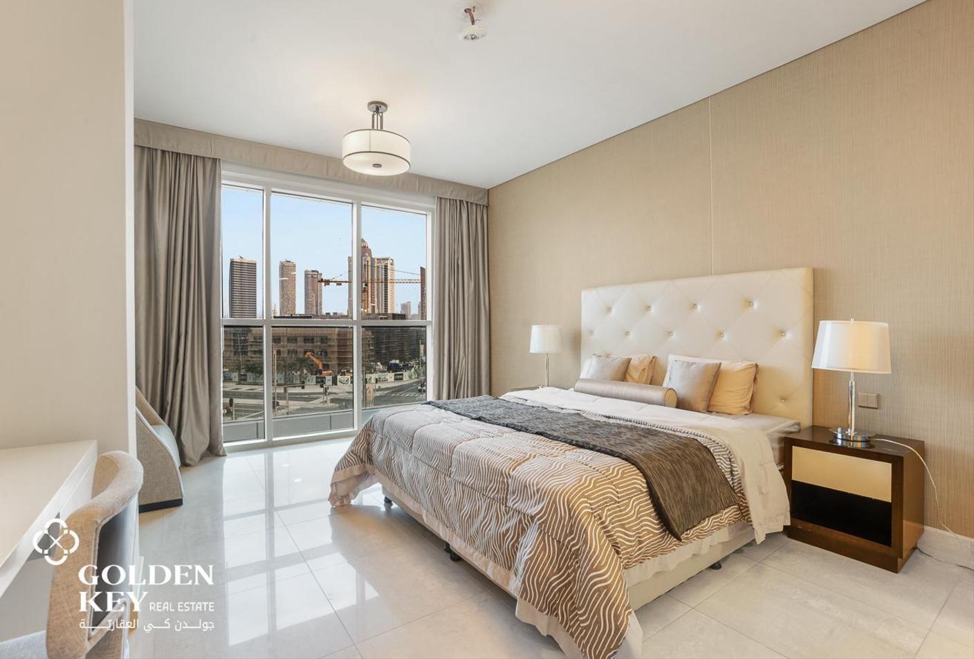 Title Deed | Furnished 1BR+Balcony | Sea View