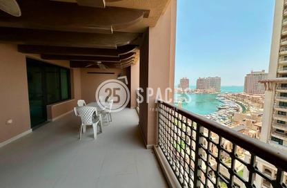 Apartment - 2 Bedrooms - 3 Bathrooms for rent in West Porto Drive - Porto Arabia - The Pearl Island - Doha