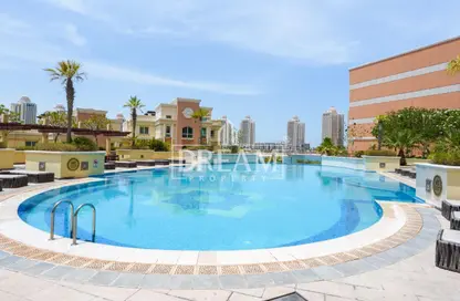 Apartment - 3 Bedrooms - 4 Bathrooms for rent in Viva Central - Viva Bahriyah - The Pearl Island - Doha