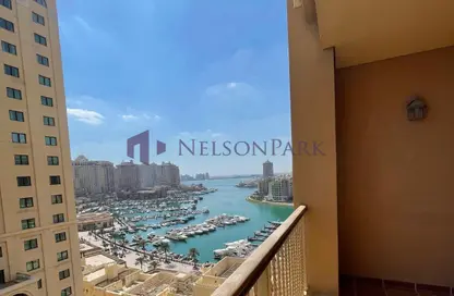 Apartment - 1 Bedroom - 2 Bathrooms for rent in Tower 19 - Porto Arabia - The Pearl Island - Doha