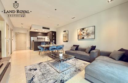 Apartment - 1 Bedroom - 2 Bathrooms for rent in Lusail Marina Heights - Marina District - Lusail