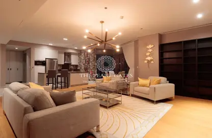 Apartment - 1 Bedroom - 2 Bathrooms for rent in Seef Lusail Tower 1 - Seef Lusail - Lusail City - Lusail