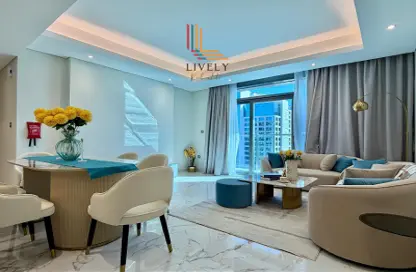 Apartment - 2 Bedrooms - 3 Bathrooms for rent in Lusail Marina Heights - Marina District - Lusail