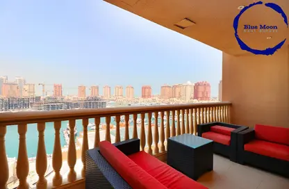 Apartment - 3 Bedrooms - 4 Bathrooms for rent in West Porto Drive - Porto Arabia - The Pearl Island - Doha