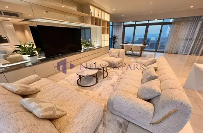 Apartment - 1 Bedroom - 2 Bathrooms for rent in Seef Lusail Tower 1 - Seef Lusail - Lusail City - Lusail