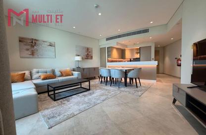Apartment - 2 - 2 for rent in Lusail Marina Heights - Marina District - Lusail