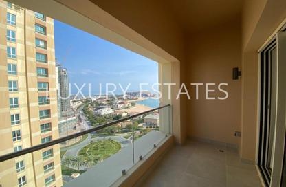 Apartment - Studio - 2 Bathrooms for rent in Al Mutahidah Tower - Viva Bahriyah - The Pearl Island - Doha