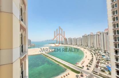 Apartment - 2 Bedrooms - 2 Bathrooms for rent in Viva West - Viva Bahriyah - The Pearl Island - Doha