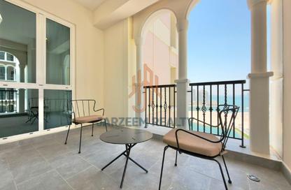 Apartment - 2 Bedrooms - 2 Bathrooms for rent in Viva West - Viva Bahriyah - The Pearl Island - Doha