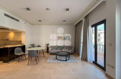 Apartment - 1 Bedroom - 2 Bathrooms for rent in Mercato - Qanat Quartier - The Pearl Island - Doha