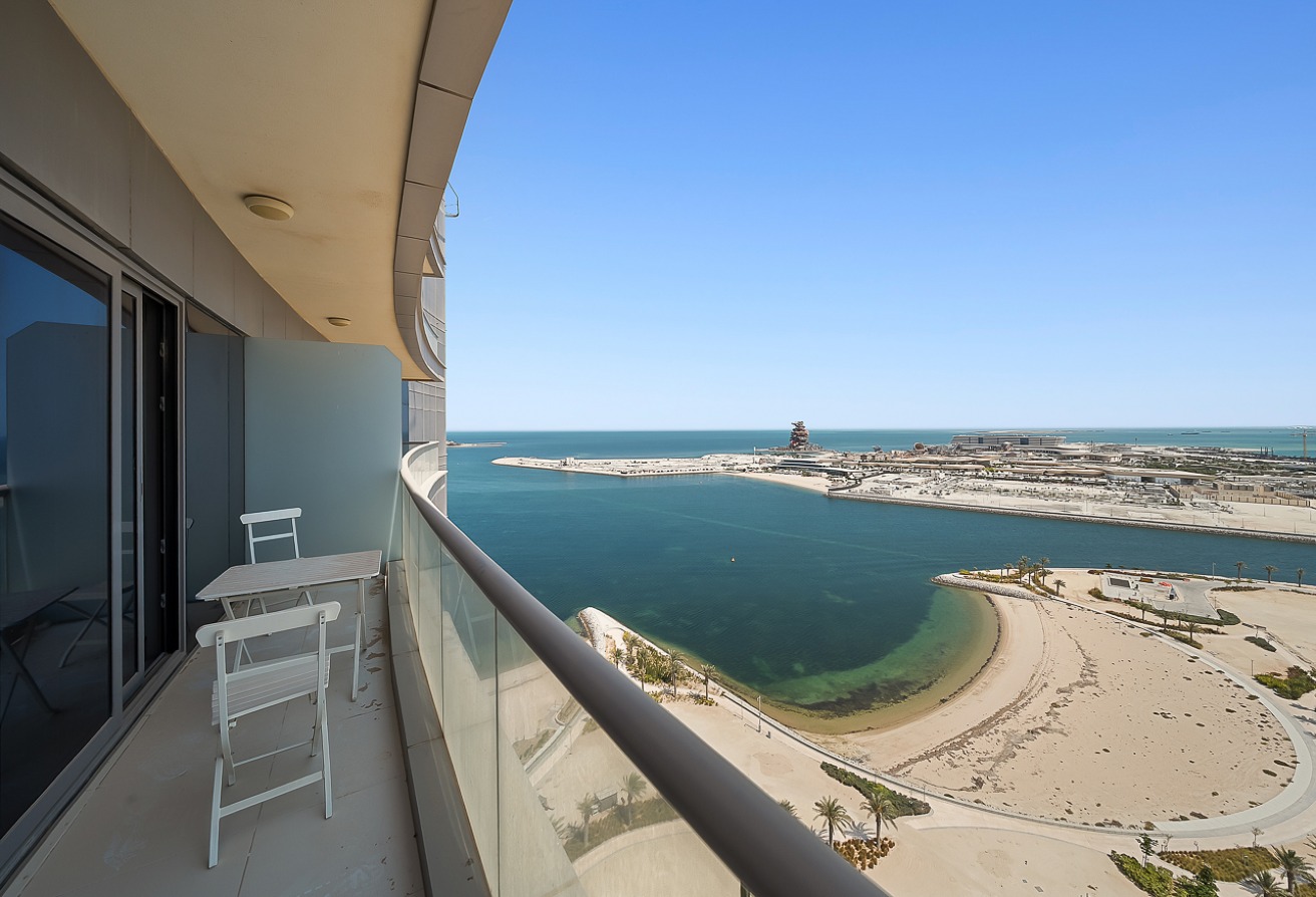 2BR | Balcony | Sea View | Qatar Cool Included